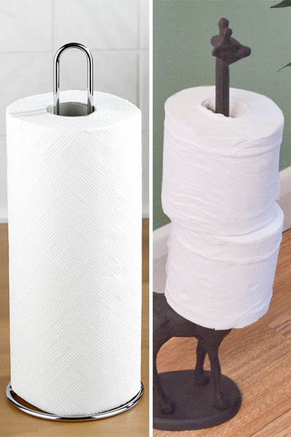 Toilet and kitchen paper